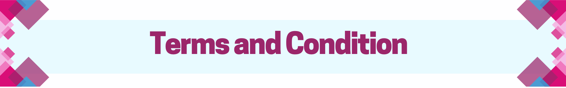 Terms and Conditions